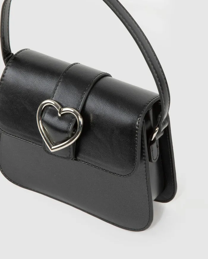 Colette By Colette Hayman Top Handle Bags Black Olivia Heart Crystal Bag 8211 Bags