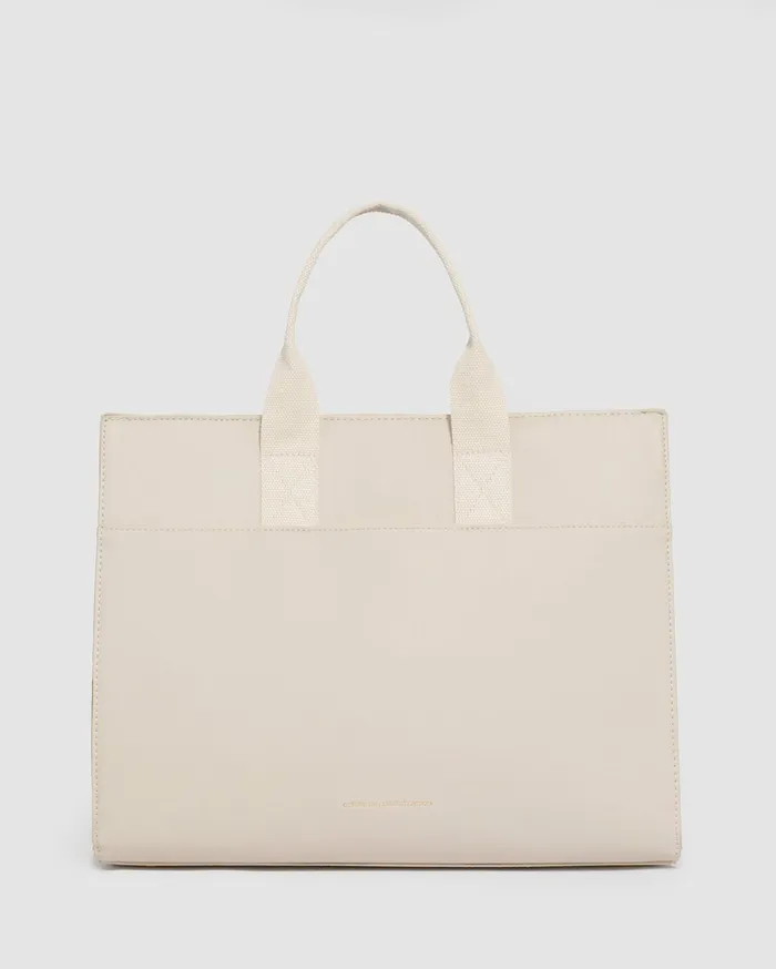 Colette By Colette Hayman Tote Bags Ivory Bonnie Square Tech Tote Bag 8211 Bags
