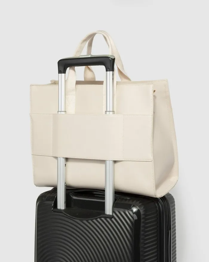 Colette By Colette Hayman Tote Bags Ivory Bonnie Square Tech Tote Bag 8211 Bags