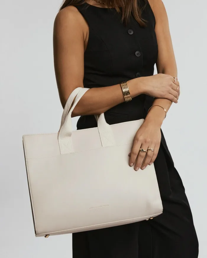 Colette By Colette Hayman Tote Bags Ivory Bonnie Square Tech Tote Bag 8211 Bags