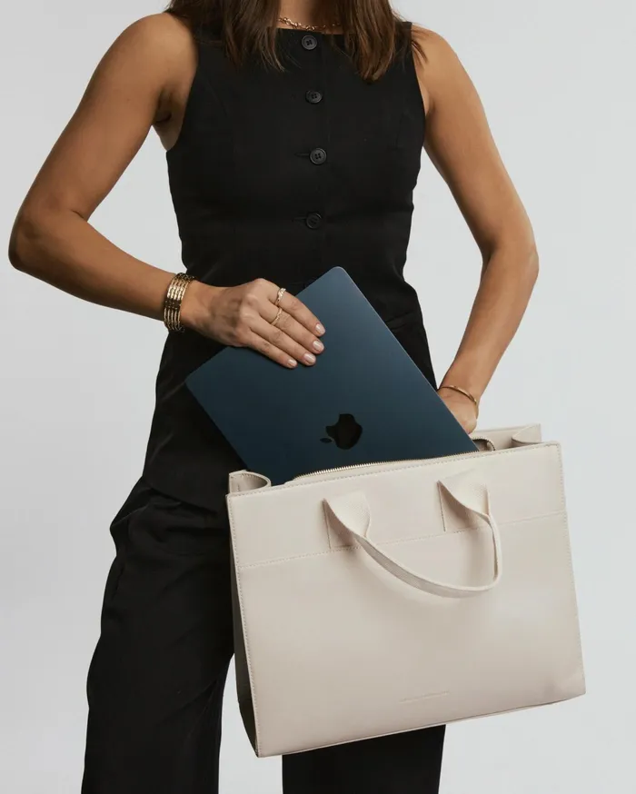 Colette By Colette Hayman Tote Bags Ivory Bonnie Square Tech Tote Bag 8211 Bags