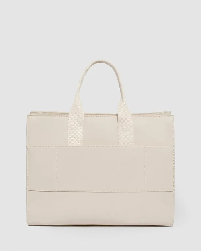 Colette By Colette Hayman Tote Bags Ivory Bonnie Square Tech Tote Bag 8211 Bags