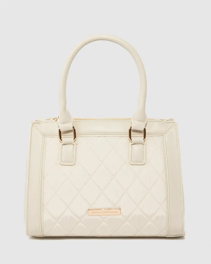 Colette By Colette Hayman Tote Bags Ivory Stef Quilt Tote Bag 8211 Bags