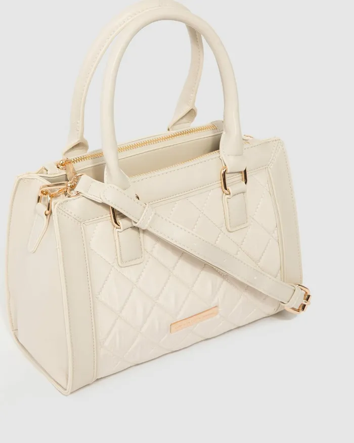 Colette By Colette Hayman Tote Bags Ivory Stef Quilt Tote Bag 8211 Bags