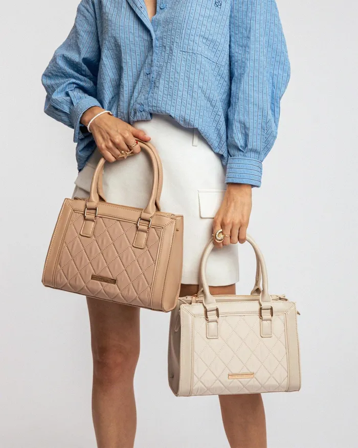 Colette By Colette Hayman Tote Bags Ivory Stef Quilt Tote Bag 8211 Bags