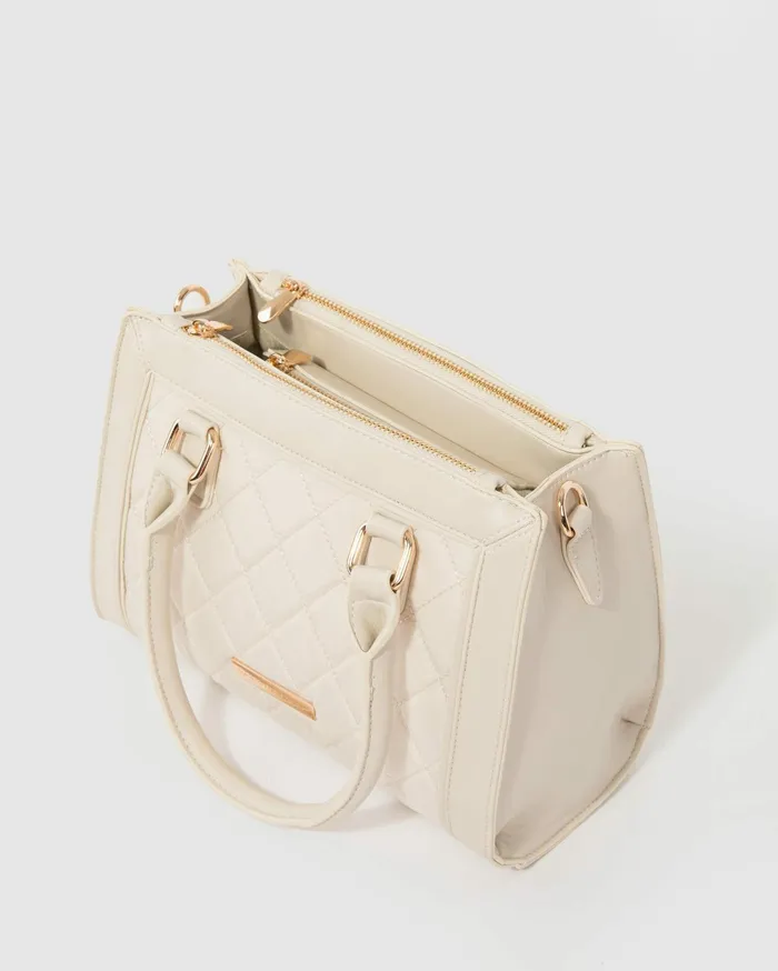 Colette By Colette Hayman Tote Bags Ivory Stef Quilt Tote Bag 8211 Bags