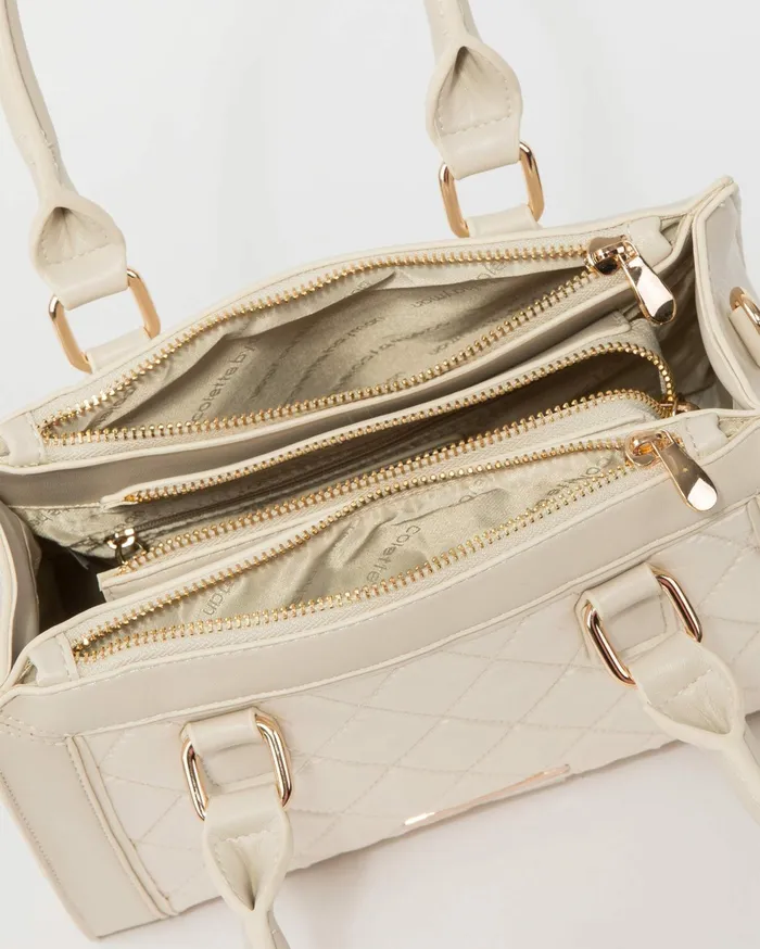 Colette By Colette Hayman Tote Bags Ivory Stef Quilt Tote Bag 8211 Bags