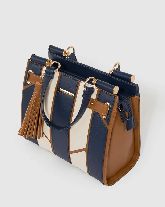 Colette By Colette Hayman Tote Bags Multi Stephanie Vertical Panel Tote Bag 8211 Bags