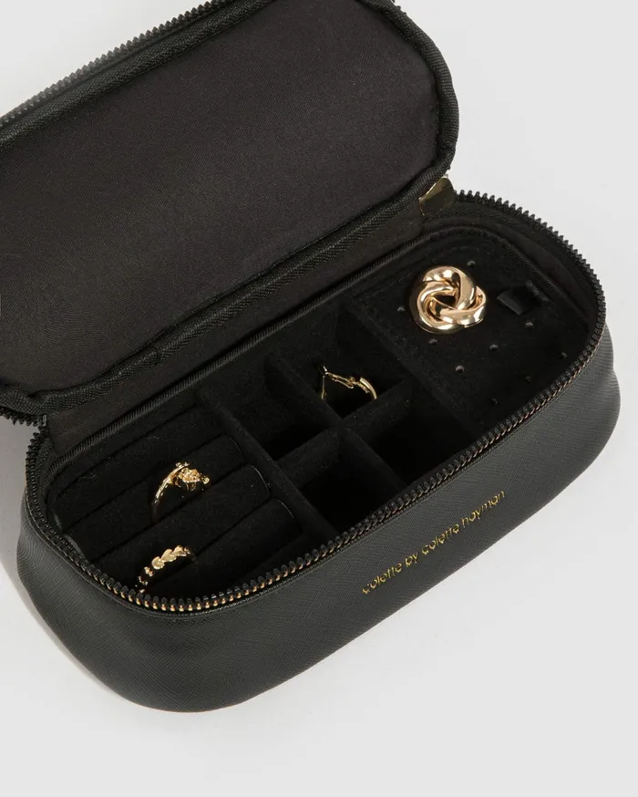 Colette By Colette Hayman Travel Black Penelope 2In1 Cos Jewel Case 8211 Bags