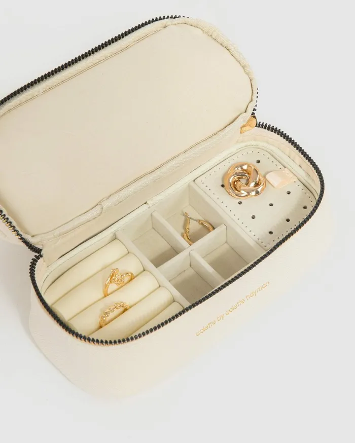 Colette By Colette Hayman Travel Ivory Penelope 2In1 Cos Jewel Case 8211 Bags