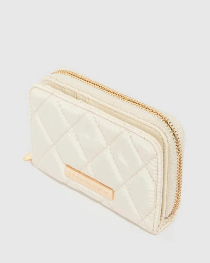 Colette By Colette Hayman Wallets Ivory Zuri Quilt Wallet 8211 Bags