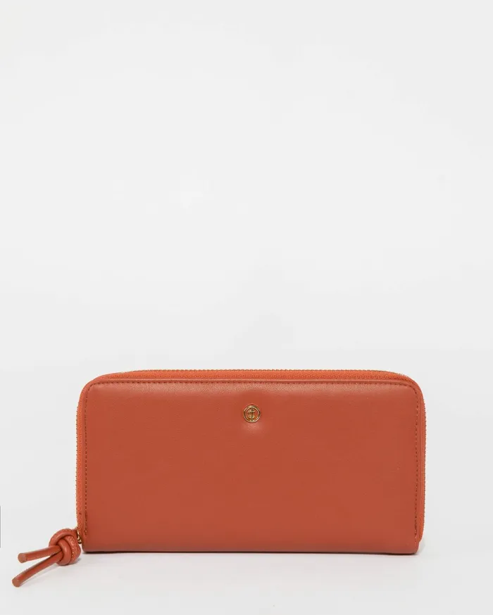Colette By Colette Hayman Wallets Terracotta Ari Large Zip Around Wallet 8211 Bags