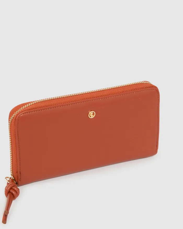 Colette By Colette Hayman Wallets Terracotta Ari Large Zip Around Wallet 8211 Bags