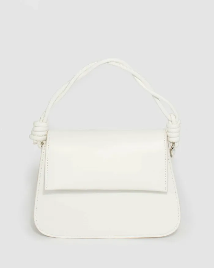 Colette By Colette Hayman White Olivia Twist Handle Tote Bag Bags Top Handle Bags