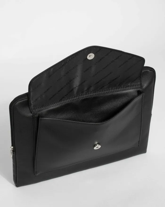 Colette By Colette Hayman Work Bags Black Angelina Tote Bag With Silver Hardware Online 8211 Bags