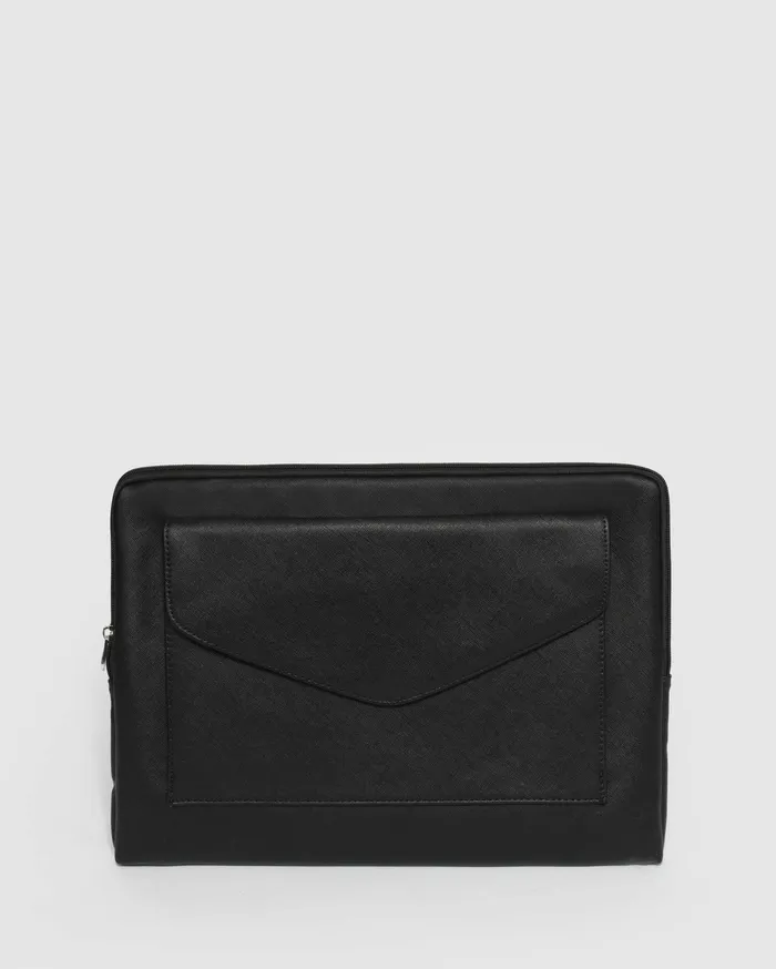 Colette By Colette Hayman Work Bags Black Angelina Tote Bag With Silver Hardware Online 8211 Bags