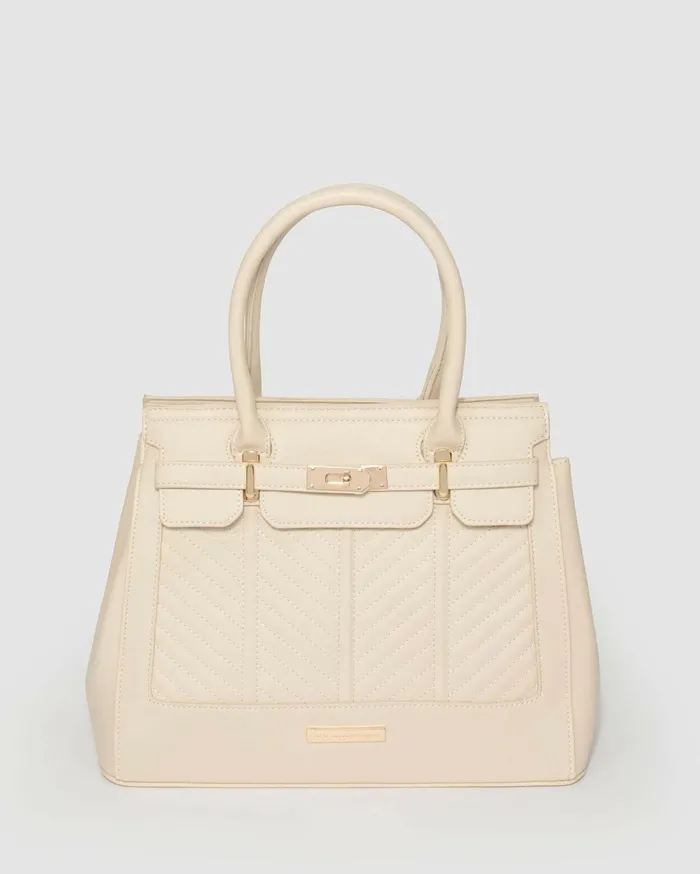Colette By Colette Hayman Work Bags Ivory Maryanne Quilting Tote Bag 8211 Bags