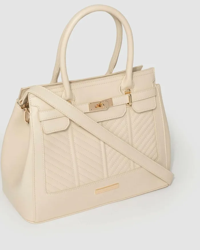 Colette By Colette Hayman Work Bags Ivory Maryanne Quilting Tote Bag 8211 Bags