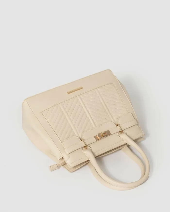 Colette By Colette Hayman Work Bags Ivory Maryanne Quilting Tote Bag 8211 Bags