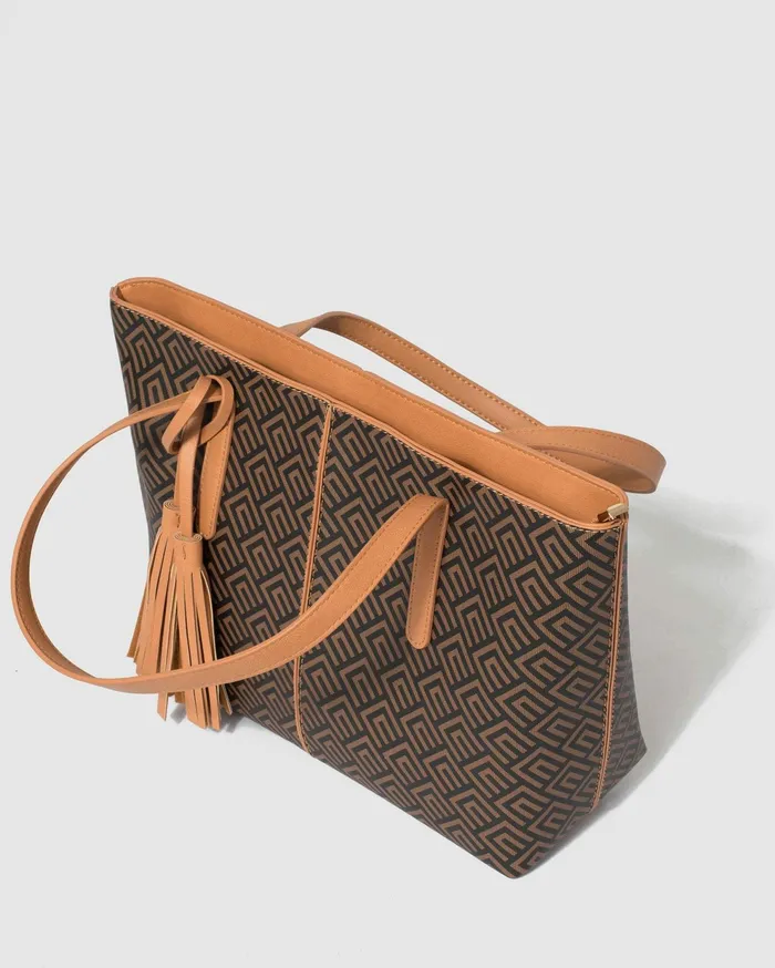 Colette By Colette Hayman Work Bags Print Yesenia Tassel Tote Bag Online 8211 Bags
