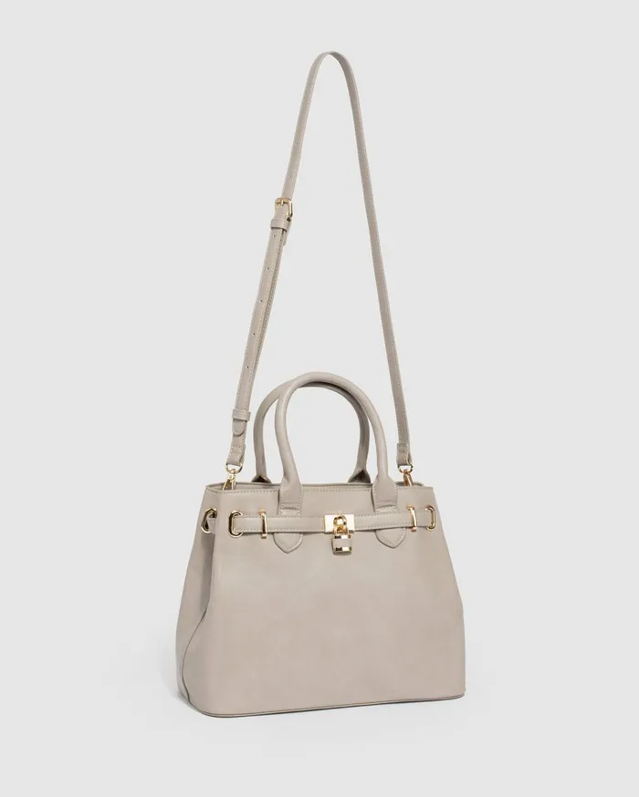 Colette By Colette Hayman Work Bags Taupe MaryBeth Lock Tote Bag 8211 Bags