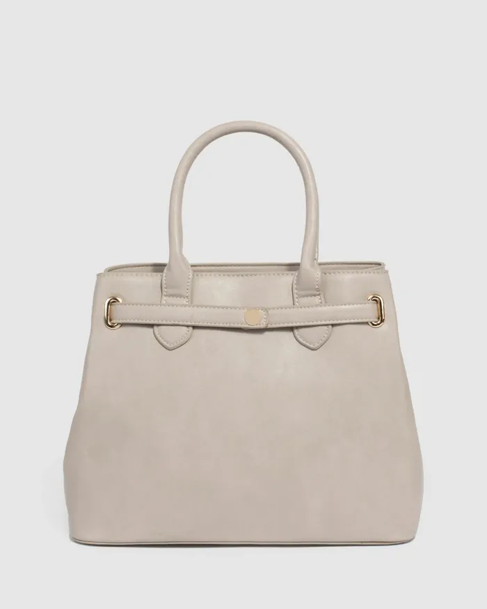 Colette By Colette Hayman Work Bags Taupe MaryBeth Lock Tote Bag 8211 Bags