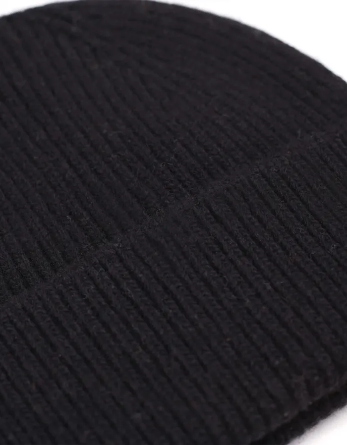 Colorful Standard Merino Wool Beanie Merino Wool Beanie 8211 Deep Black 8211 Women