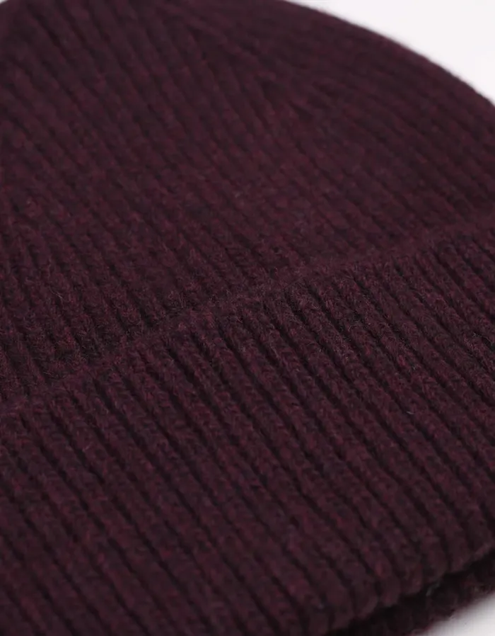 Colorful Standard Merino Wool Beanie Merino Wool Beanie 8211 Oxblood Red 8211 Women