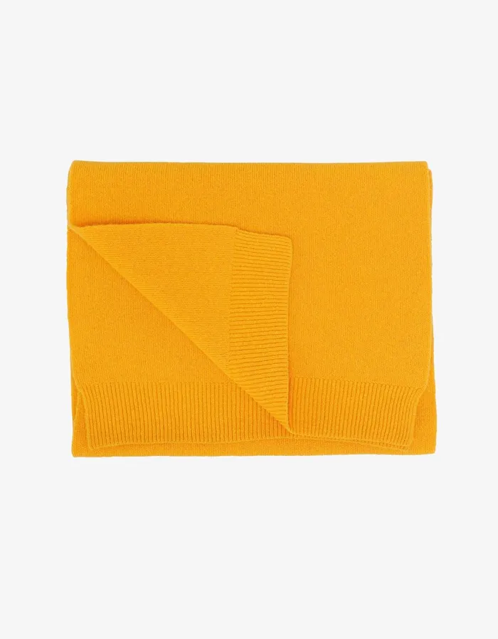 Colorful Standard Merino Wool Scarf Merino Wool Scarf 8211 Burned Yellow 8211 Women