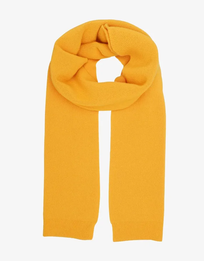 Colorful Standard Merino Wool Scarf Merino Wool Scarf 8211 Burned Yellow 8211 Women