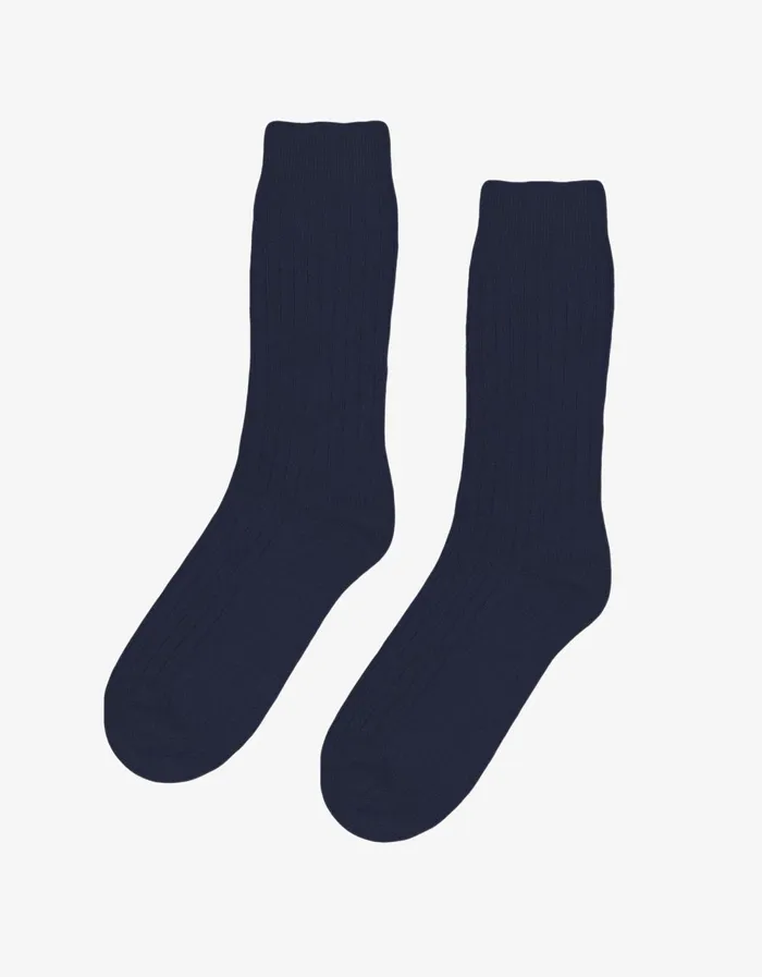 Colorful Standard Merino Wool Socks Merino Wool Blend Sock 8211 Navy Blue 8211 Women