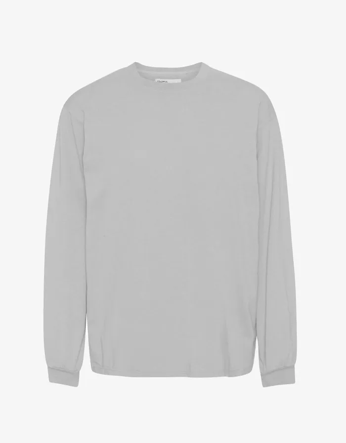 Colorful Standard Organic Ls TShirt Oversized Organic LS Tshirt 8211 Limestone Grey 8211 Men
