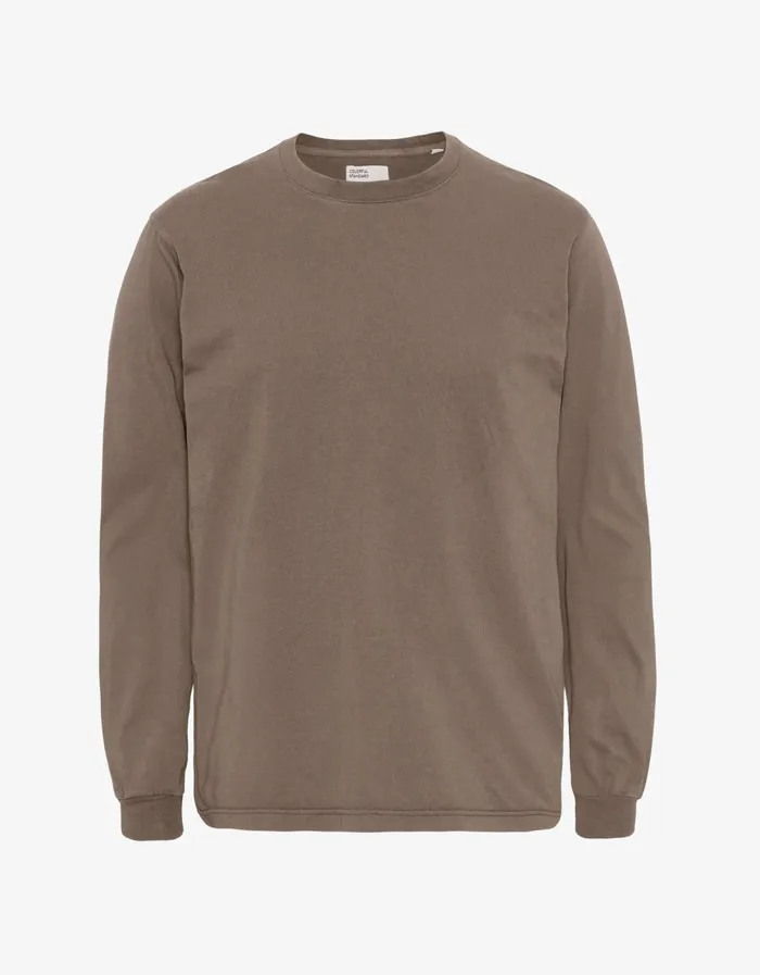 Colorful Standard Organic Ls TShirt Oversized Organic LS Tshirt 8211 Warm Taupe 8211 Men