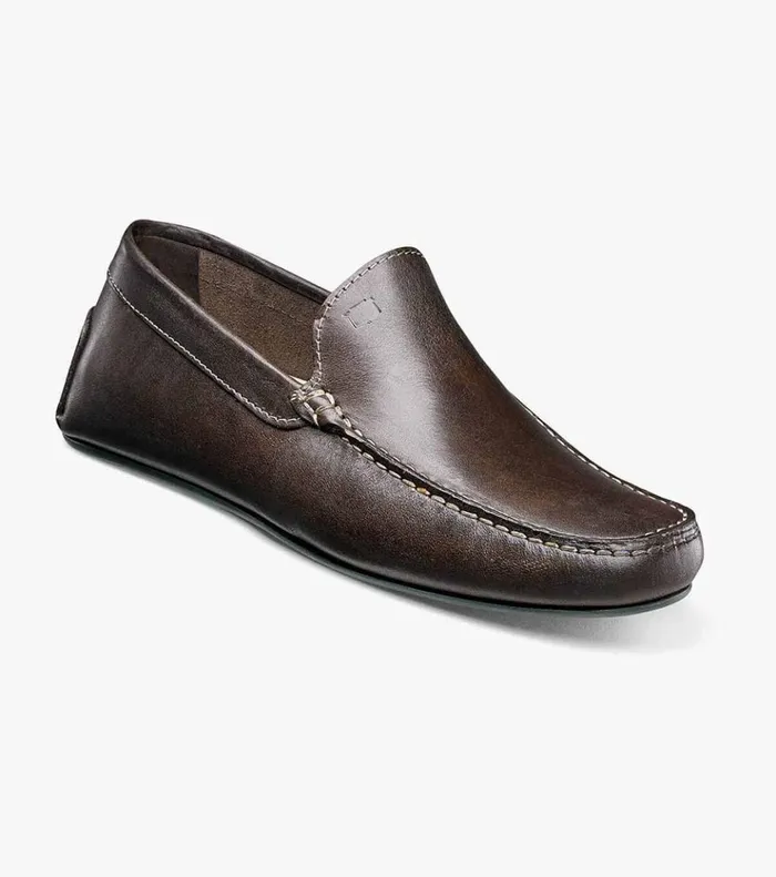 Comet Moc Toe Venetian Driver Brown Men Florsheim Casual Shoes
