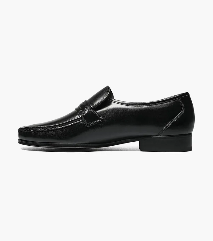 Como Moc Toe Strap Loafer Black Men Florsheim Dress Shoes