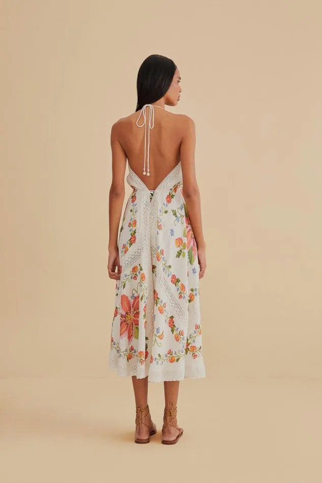 Coverups Women FARM Rio White Banana Vitamin Lace Cover Up Coverups Women FARM Rio White Banana Vitamin Lace Cover Up