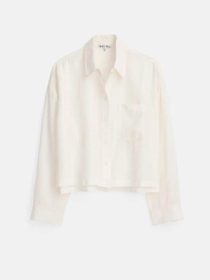 Cropped Gemma Shirt Ivory Women Alex Mill Shirts Tops