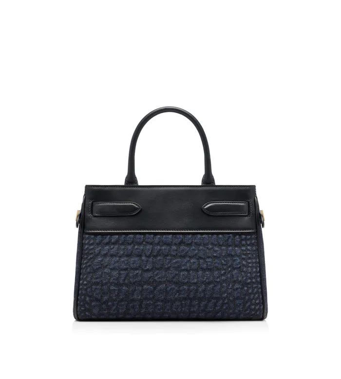 Cross Body Bags Women TOM FORD CROCEFFECT QUILTED DENIM WHITNEY SMALL TOP HANDLE Dark Blue Cross Body Bags Women TOM FORD CROCEFFECT QUILTED DENIM WHITNEY SMALL TOP HANDLE Dark Blue