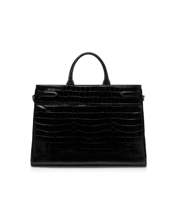 Cross Body Bags Women TOM FORD PRINTED CROC LEATHER WHITNEY LARGE TOP HANDLE Black Cross Body Bags Women TOM FORD PRINTED CROC LEATHER WHITNEY LARGE TOP HANDLE Black