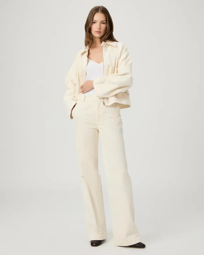 Danielle Trouser 8211 Ivory Corduroy Women PAIGE Pants