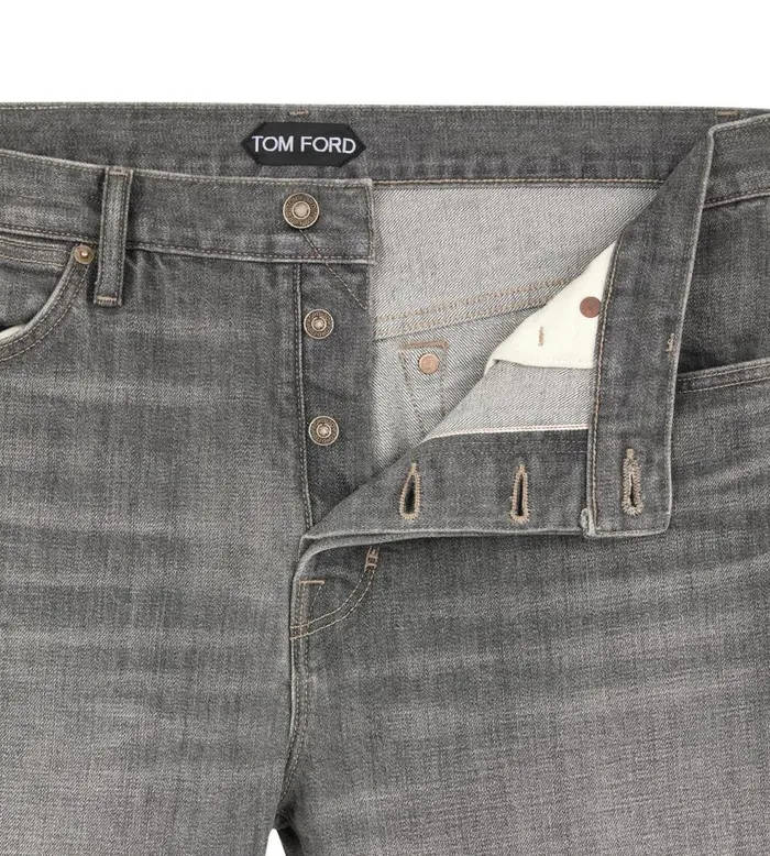Denim Men TOM FORD SELVEDGE SLIM FIT DENIM Grey Highlow Denim Men TOM FORD SELVEDGE SLIM FIT DENIM Grey Highlow