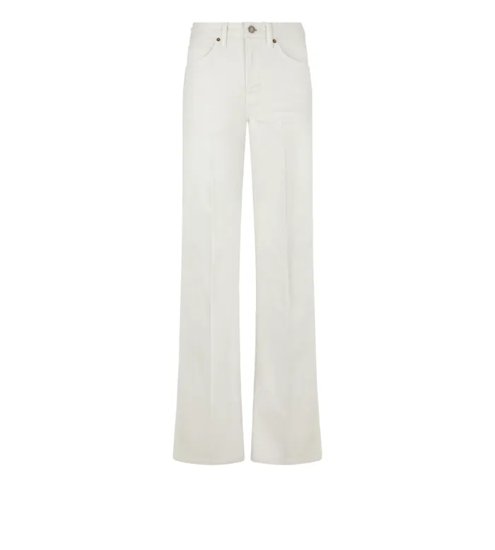 Denim Women TOM FORD STRETCH TWILL DENIM FLARE PANTS