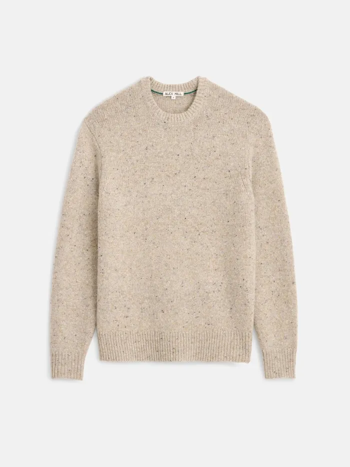Donegal Crewneck Sweater Oatmeal Women Alex Mill Sweaters