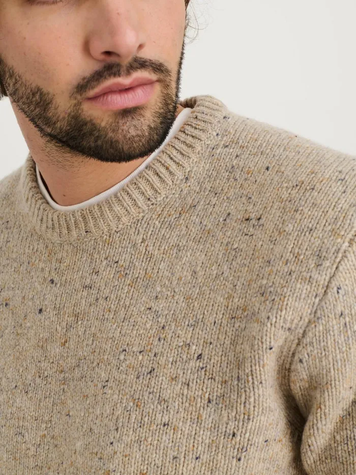 Donegal Crewneck Sweater Oatmeal Women Alex Mill Sweaters
