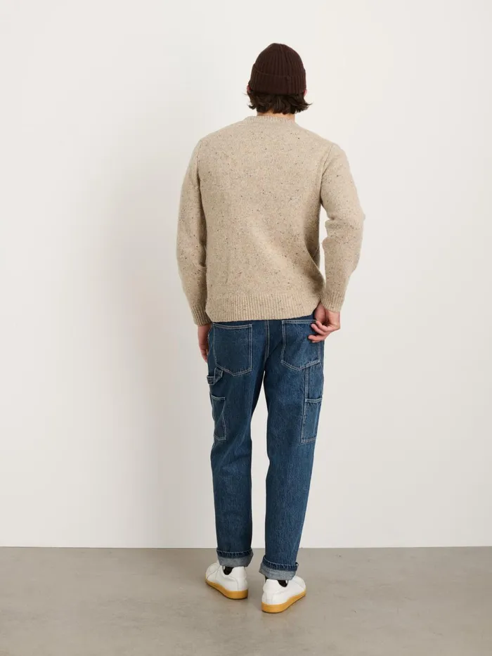 Donegal Crewneck Sweater Oatmeal Women Alex Mill Sweaters