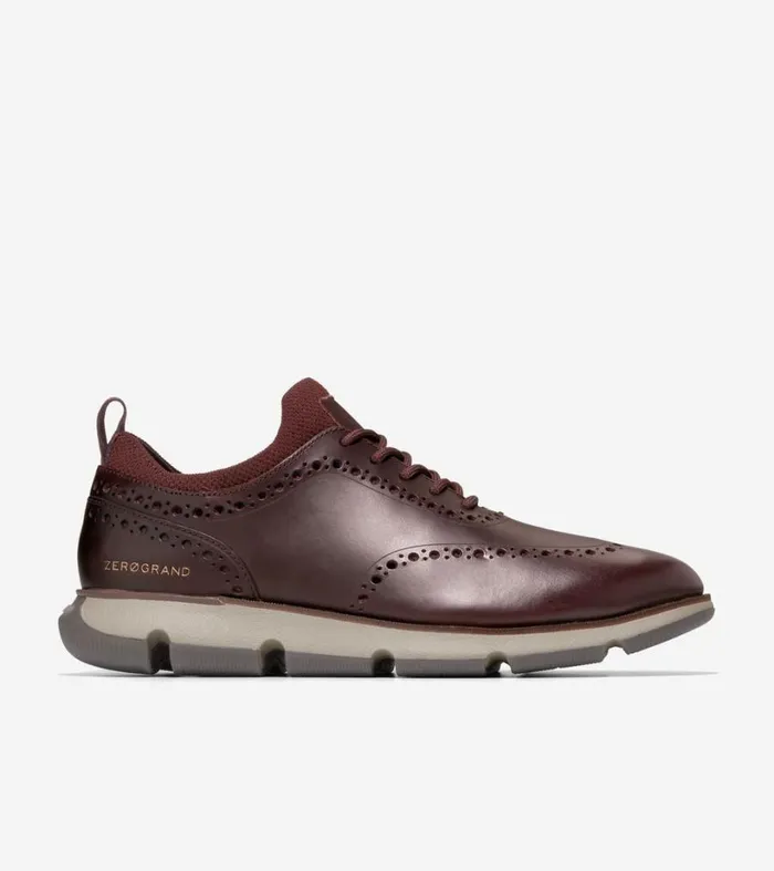 Dress Shoes Men Cole Haan 4ZERGRAND Oxford Bloodstonepinotdark Latte