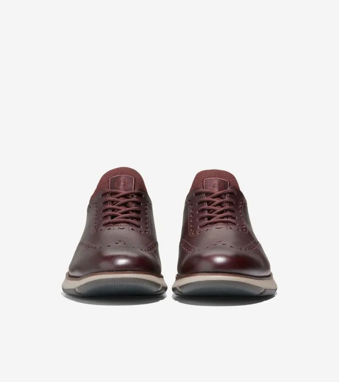 Dress Shoes Men Cole Haan 4ZERGRAND Oxford Bloodstonepinotdark Latte
