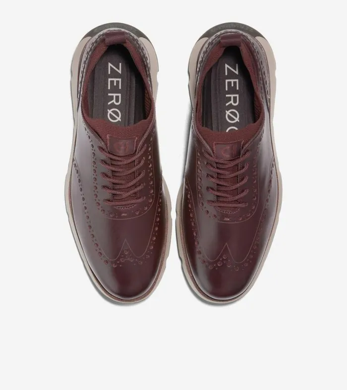 Dress Shoes Men Cole Haan 4ZERGRAND Oxford Bloodstonepinotdark Latte