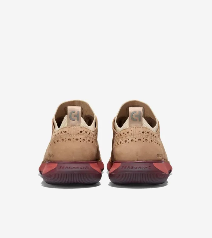 Dress Shoes Men Cole Haan 4ZERGRAND Oxford Sesame Nubucksyrahcinnabar