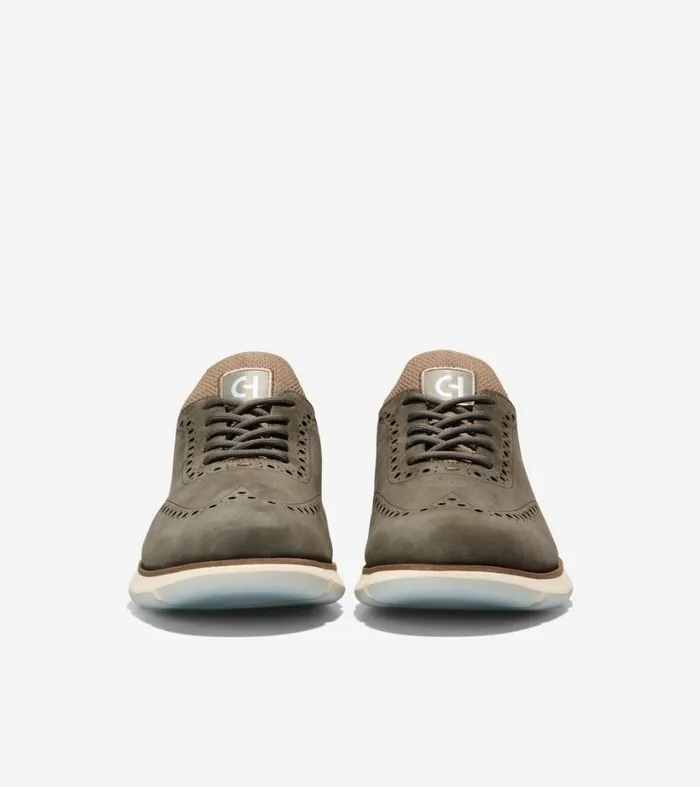 Dress Shoes Men Cole Haan 4ZERGRAND Wingtip Oxford Tea Leafduneoxford Blue
